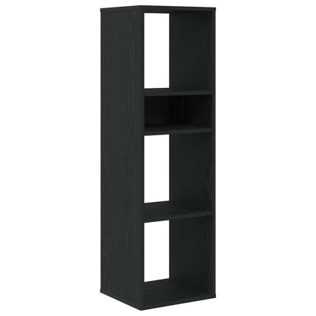 vidaXL Boekenkast 34x31x112 cm bewerkt hout zwart afbeelding2 - 1