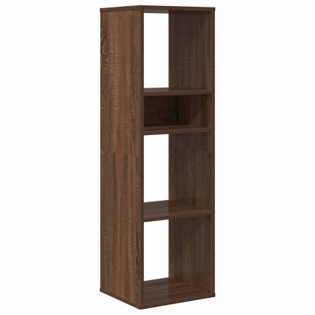 vidaXL Boekenkast 34x31x112 cm bewerkt hout bruin eikenkleur afbeelding2 - 1