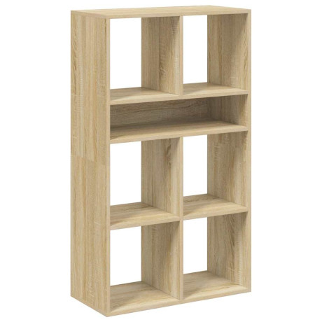 vidaXL Boekenkast 66x31x112 cm bewerkt hout sonoma eikenkleurig afbeelding2 - 1