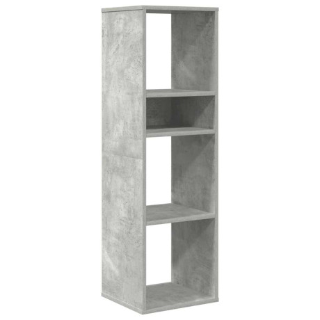 vidaXL Boekenkast 34x31x112 cm bewerkt hout betongrijs afbeelding2 - 1