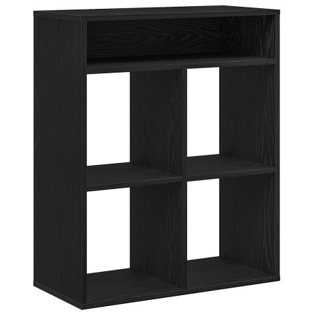 vidaXL Boekenkast 66x31x80 cm bewerkt hout zwart afbeelding2 - 1