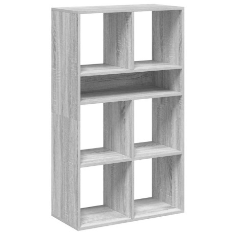 vidaXL Boekenkast 66x31x112 cm bewerkt hout grijs sonoma eikenkleurig afbeelding2 - 1