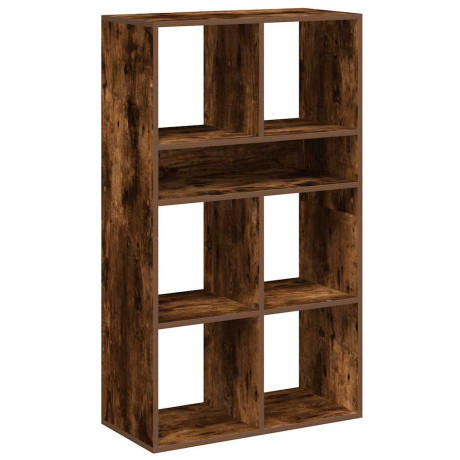 vidaXL Boekenkast 66x31x112 cm bewerkt hout gerookt eikenkleurig afbeelding2 - 1