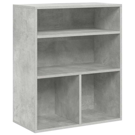 vidaXL Boekenkast 60x30x71,5 cm bewerkt hout betongrijs afbeelding2 - 1