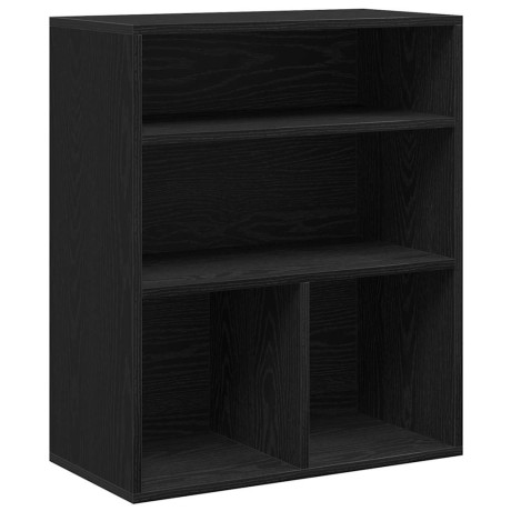 vidaXL Boekenkast 60x30x71,5 cm bewerkt hout zwart afbeelding2 - 1