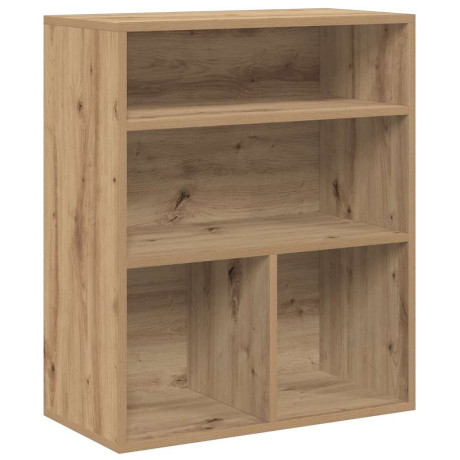 vidaXL Boekenkast 60x30x71,5 cm bewerkt hout artisanaal eikenkleur afbeelding2 - 1