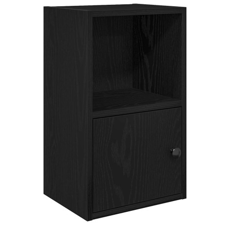 vidaXL Boekenkast 31x24x52 cm bewerkt hout zwart eikenkleurig afbeelding2 - 1