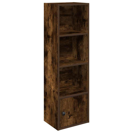 vidaXL Boekenkast 31x24x102 cm bewerkt hout gerookt eikenkleurig afbeelding2 - 1