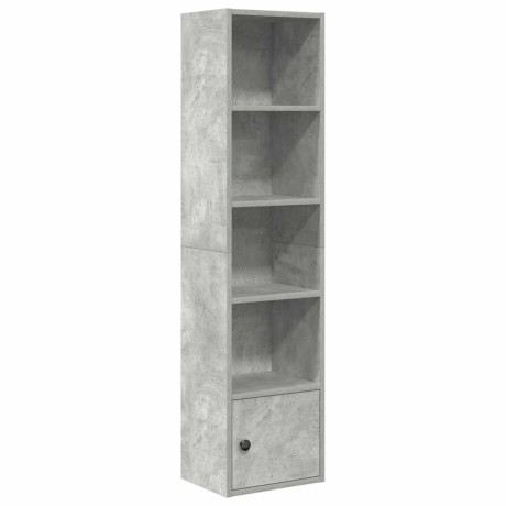 vidaXL Boekenkast 31x24x127 cm bewerkt hout betongrijs afbeelding2 - 1