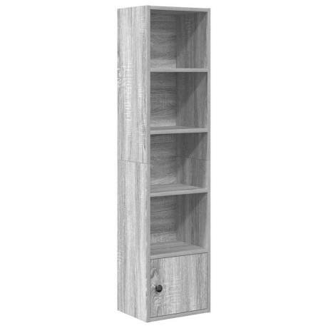 vidaXL Boekenkast 31x24x127 cm bewerkt hout grijs sonoma eikenkleurig afbeelding2 - 1