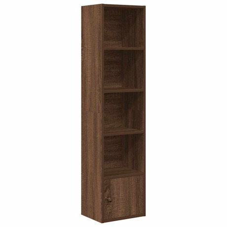vidaXL Boekenkast 31x24x127 cm bewerkt hout bruin eikenkleurig afbeelding2 - 1