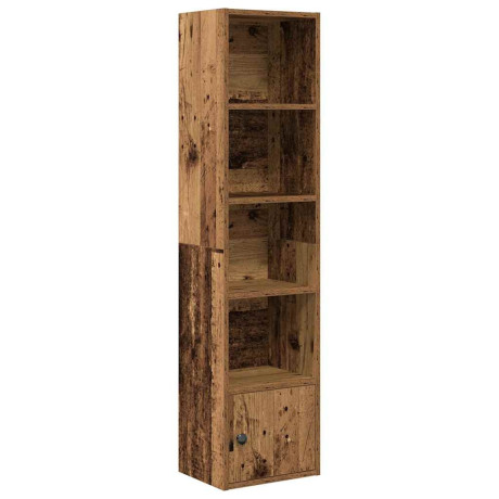 vidaXL Boekenkast 31x24x127 cm bewerkt hout oud houtkleurig afbeelding2 - 1