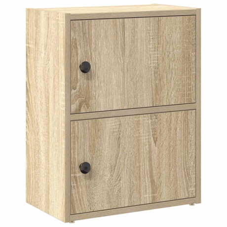 vidaXL Boekenkast 40x24x52 cm bewerkt hout sonoma eikenkleurig afbeelding2 - 1