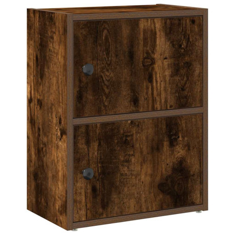 vidaXL Boekenkast 40x24x52 cm bewerkt hout gerookt eikenkleurig afbeelding2 - 1