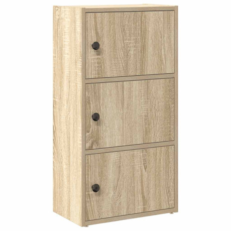 vidaXL Boekenkast 40x24x77 cm bewerkt hout sonoma eikenkleurig afbeelding2 - 1