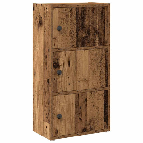 vidaXL Boekenkast 40x24x77 cm bewerkt hout oud houtkleurig afbeelding2 - 1