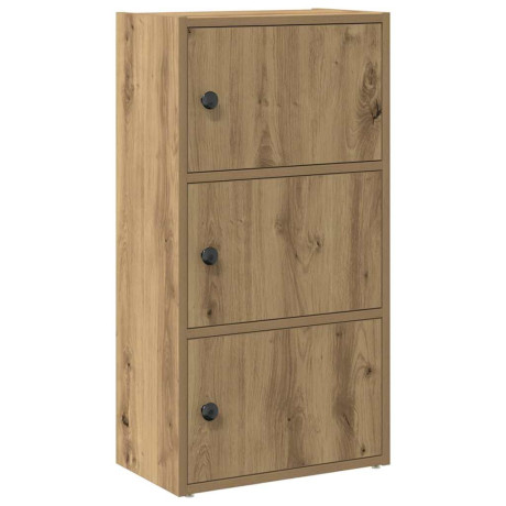vidaXL Boekenkast 40x24x77 cm bewerkt hout artisanaal eikenkleurig afbeelding2 - 1