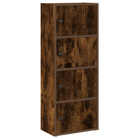 vidaXL Boekenkast 40x24x102 cm bewerkt hout gerookt eikenkleurig afbeelding2 - 1