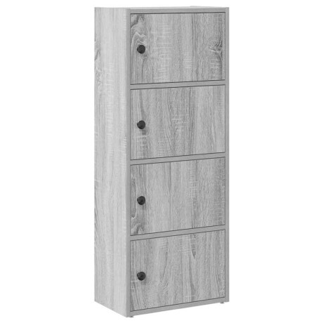 vidaXL Boekenkast 40x24x102 cm bewerkt hout grijs sonoma eikenkleurig afbeelding2 - 1
