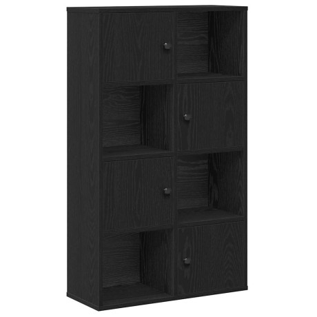 vidaXL Boekenkast 60x24x101,5 cm bewerkt hout zwart eikenkleurig afbeelding2 - 1