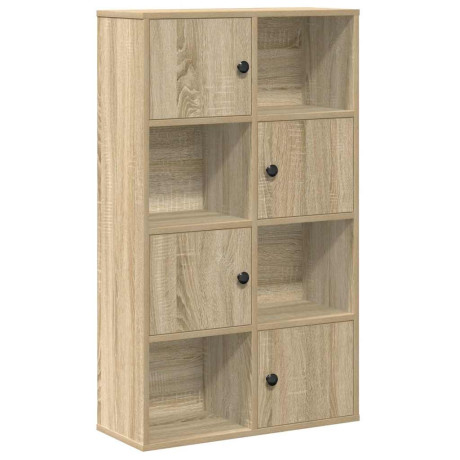 vidaXL Boekenkast 60x24x101,5 cm bewerkt hout sonoma eikenkleurig afbeelding2 - 1