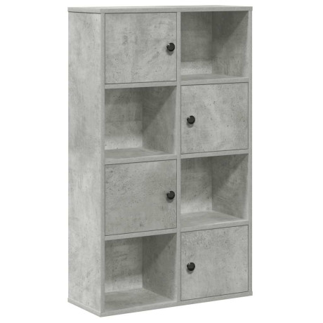 vidaXL Boekenkast 60x24x101,5 cm bewerkt hout betongrijs afbeelding2 - 1