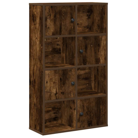 vidaXL Boekenkast 60x24x101,5 cm bewerkt hout gerookt eikenkleurig afbeelding2 - 1