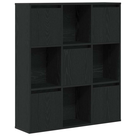 vidaXL Boekenkast 89x24x101,5 cm bewerkt hout zwart eikenkleurig afbeelding2 - 1