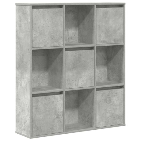 vidaXL Boekenkast 89x24x101,5 cm bewerkt hout betongrijs afbeelding2 - 1