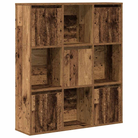 vidaXL Boekenkast 89x24x101,5 cm bewerkt hout oud houtkleurig afbeelding2 - 1