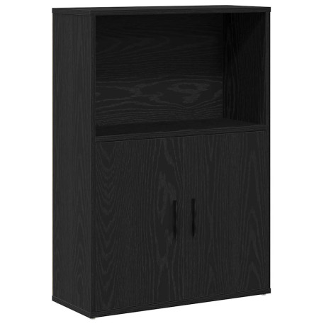 vidaXL Boekenkast 60x24x85 cm bewerkt hout zwart eikenkleurig afbeelding2 - 1