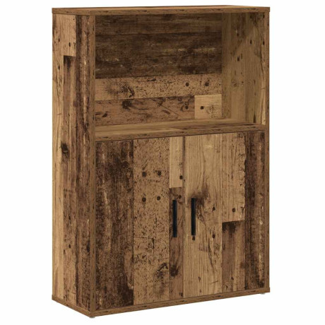 vidaXL Boekenkast 60x24x85 cm bewerkt hout oud houtkleurig afbeelding2 - 1