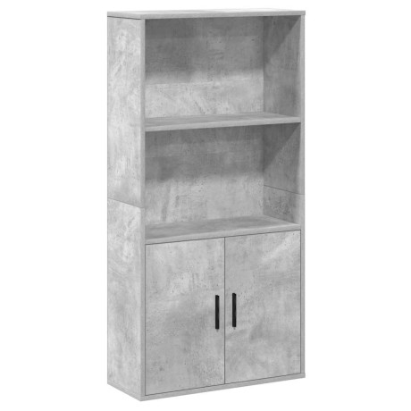 vidaXL Boekenkast 60x24x120 cm bewerkt hout betongrijs afbeelding2 - 1