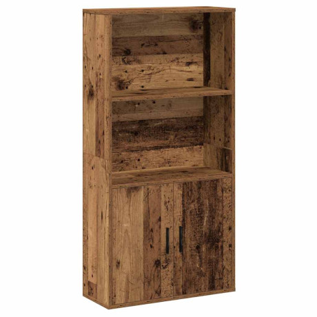 vidaXL Boekenkast 60x24x120 cm bewerkt hout oud houtkleurig afbeelding2 - 1