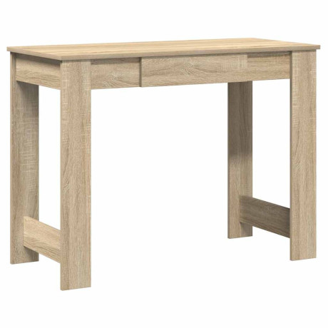 vidaXL Bureau 100x45x75 cm bewerkt hout sonoma eikenkleurig afbeelding2 - 1