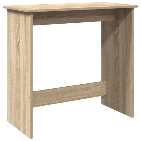 vidaXL Bureau 80x40x75 cm bewerkt hout sonoma eikenkleurig afbeelding2 - 1