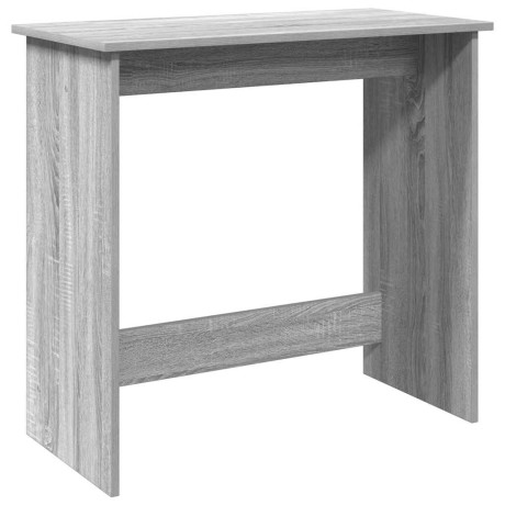 vidaXL Bureau 80x40x75 cm bewerkt hout grijs sonoma eikenkleurig afbeelding2 - 1