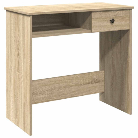 vidaXL Bureau 80x40x75 cm bewerkt hout sonoma eikenkleurig afbeelding2 - 1