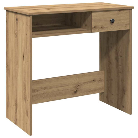 vidaXL Bureau 80x40x75 cm bewerkt hout artisanaal eikenkleurig afbeelding2 - 1