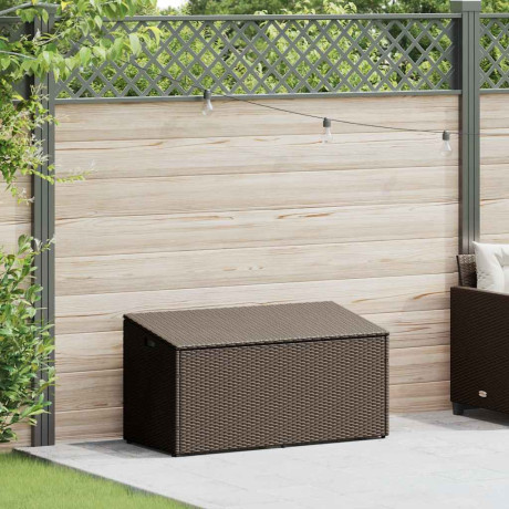 vidaXL Tuinbox 110x50x58 cm poly rattan bruin afbeelding2 - 1