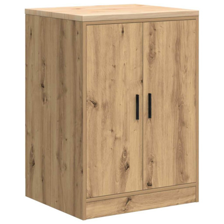 vidaXL Garagekast 60x51x85 cm massief grenenhout artisan eikenkleurig afbeelding2 - 1