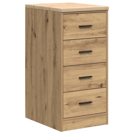 vidaXL Garagekast 40x51x85 cm massief grenenhout artisan eikenkleurig afbeelding2 - 1