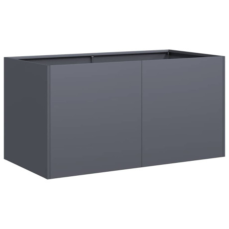 vidaXL Plantenbak 80x40x40 cm koudgewalst staal antracietkleurig afbeelding2 - 1