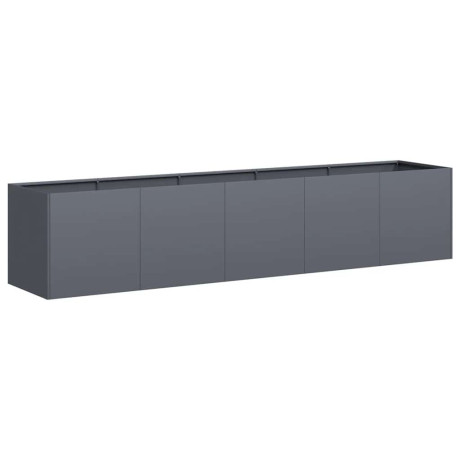 vidaXL Plantenbak Antraciet 200x40x40 cm Koudgewalst Staal afbeelding2 - 1