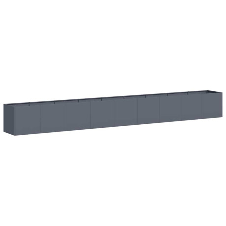 vidaXL Plantenbak 360x40x40 cm koudgewalst staal antracietkleurig afbeelding2 - 1
