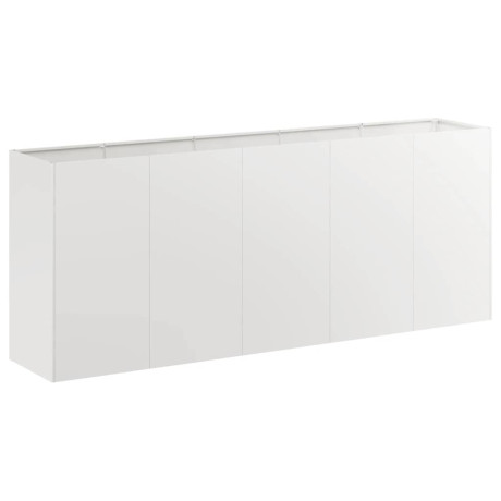 vidaXL Plantenbak 200x40x80 cm roestvrij staal afbeelding2 - 1