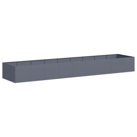 vidaXL Plantenbak 360x80x40 cm staal antracietkleurig afbeelding2 - 1