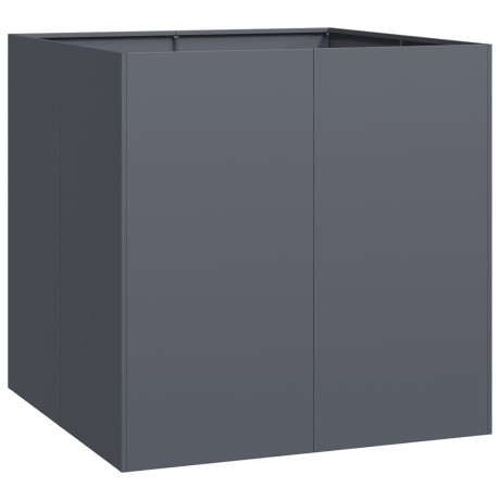 vidaXL Plantenbak 80x80x80 cm staal antracietkleurig afbeelding2 - 1