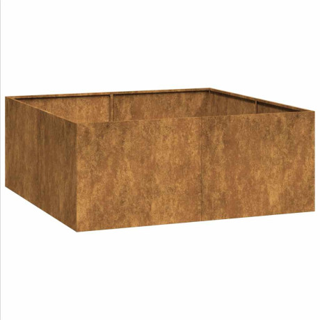 vidaXL Plantenbak roestig 100x100x40 cm weervast staal afbeelding2 - 1