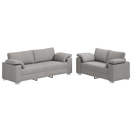 vidaXL Bank 2 pcs Wolkengrijs 219 x 80 x 82 cm Stof afbeelding2 - 1